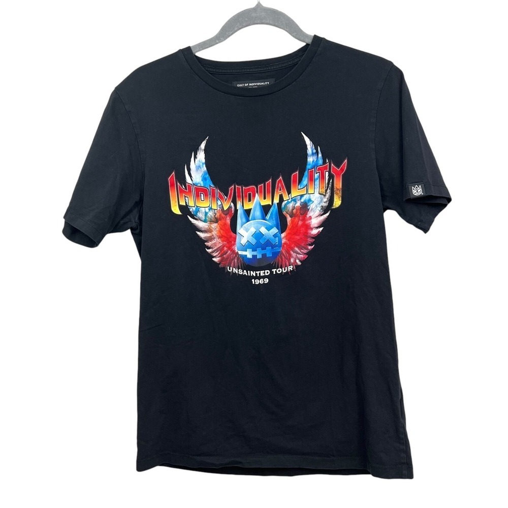 Cult of Individuality TShirt Crew Unsainted Tour 1969 Graphic Print Black Men S*